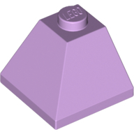 Lego kostka (kostička) 2x2 úhel 45° šikmá střecha roh, levandulová (6138508)